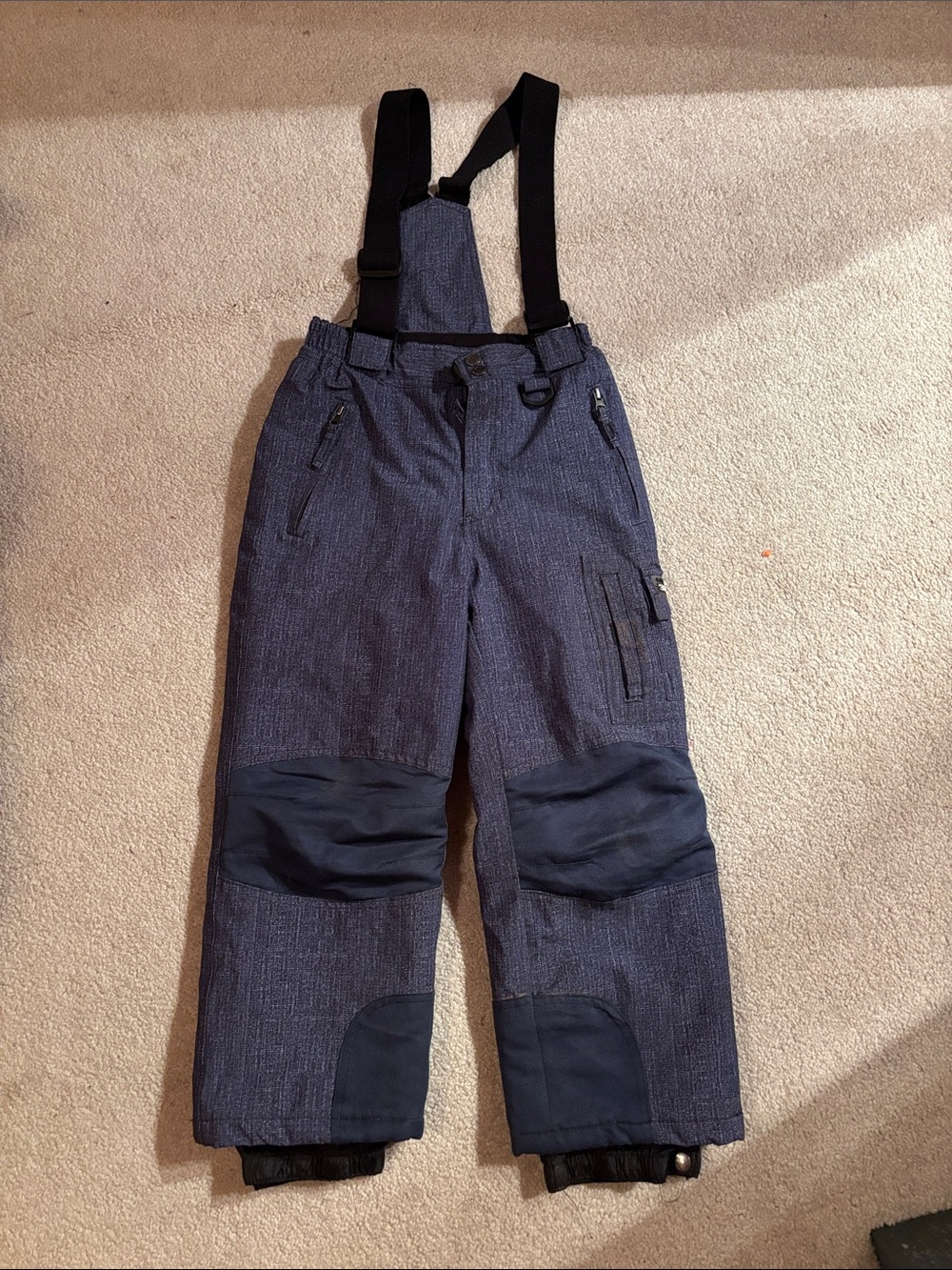stem Men's Navy Blue Snow Joggers with Black Reinforced Panels